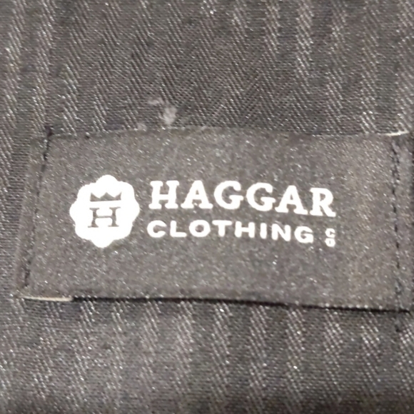HAGGAR grey plaid shorts sz 42 - Picture 6 of 6